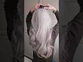 Ondas sin calor en un cabello con canas 🤍. #canas #naturalhair #cabellonatural
