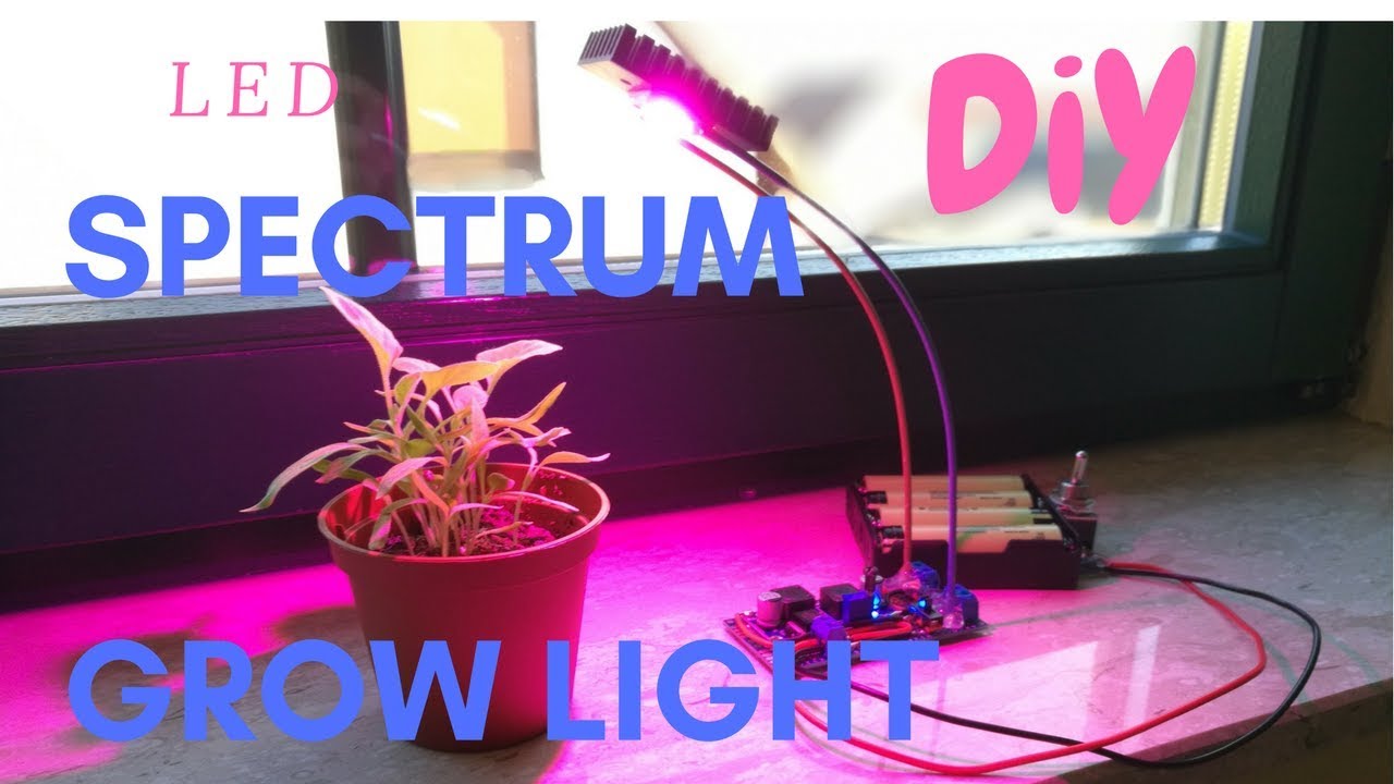 How To Spectrum Led Grow Lamp Diy Grow Weed At Home Youtube