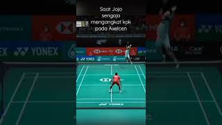 When Jonatan Christie lifted the shuttlecock to Axelsen #video #viral #jonathan #badminton