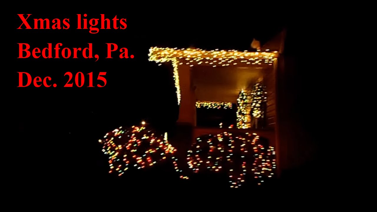 Xmas lights Bedford Pa 2015 l Transportation l Special effects