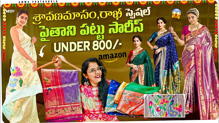 👍Celebrity Style Paithani Sarees for Rakhi and Shravan | Amazon Rakhi Special Sarees | Amazon Sar...