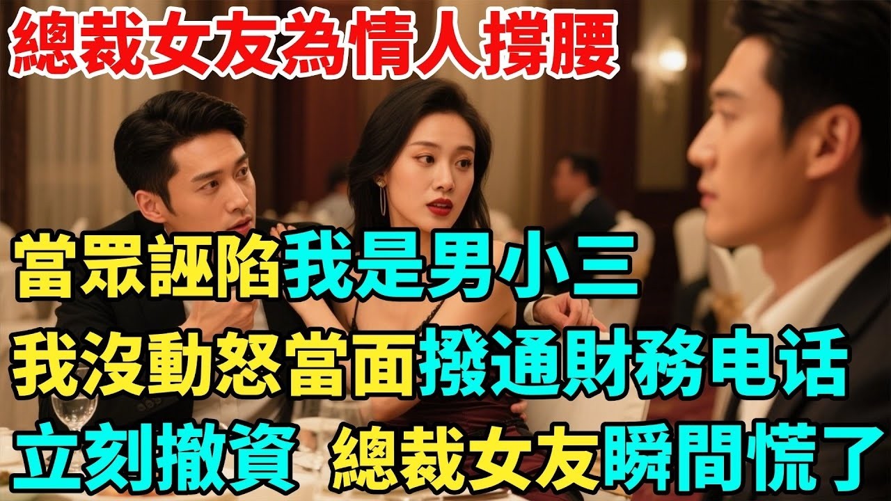 總裁女友為情人撐腰，當眾誣陷我是男小三，我沒動怒當面撥通財務：立刻撤資， 總裁女友瞬間慌了 #奇聞#秘事#民間故事#奇聞#故事#奇聞觀察室#案件解讀