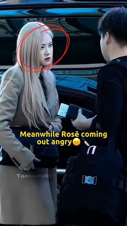 Rosé was angry on that day🤐🫠 #blackpink #rosé #lisa #jennie #ji