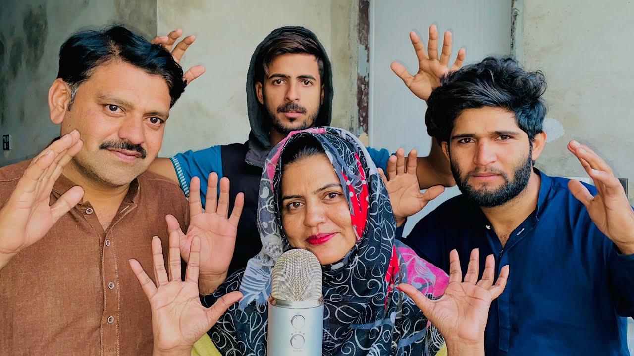 ASMR my husband with brothers typing and scratching