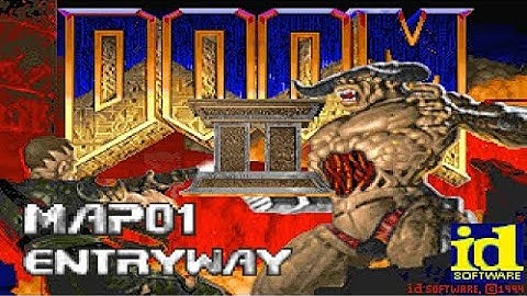Doom II: Hell on Earth - Map01: Entryway (100%) [DOSBox]