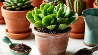 видео: Пересадка крассул. Полив суккулентных малышей. картинка: Пересадка крассул. Полив суккулентных малышей.