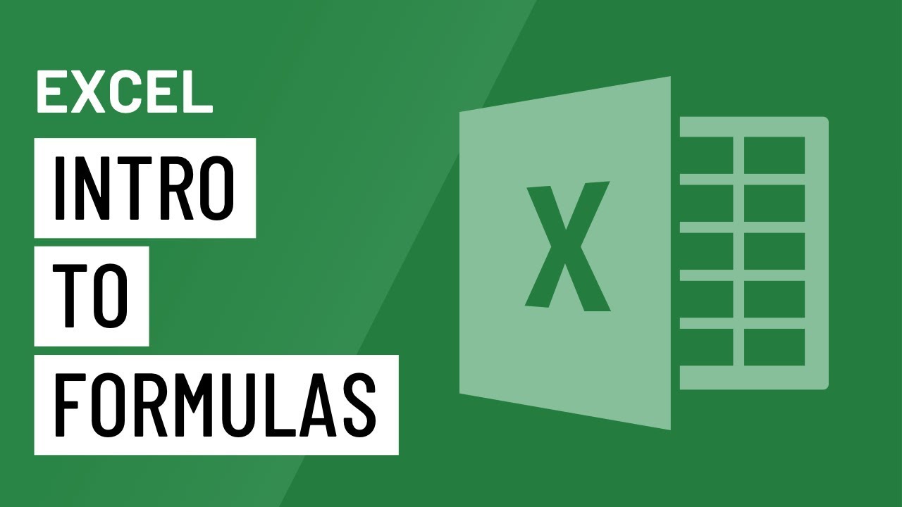 Excel: Intro to Formulas