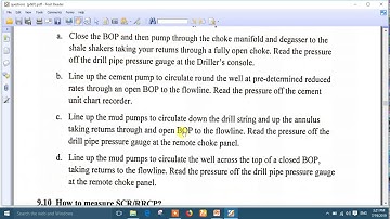 20 .IWCF:  questions on killing procedures