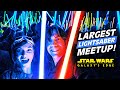 LARGEST Lightsaber meetup! | STAR WARS Galaxy's Edge VLOG
