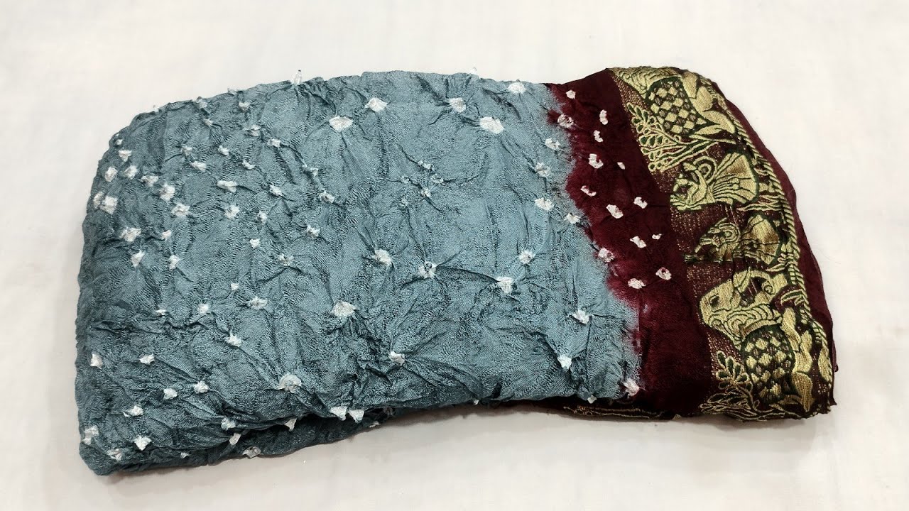 जयपुर की #ओरिजनल बांधनी साड़ी। Jaipur's #bandhani sarees #partywearsaree.  single piece available