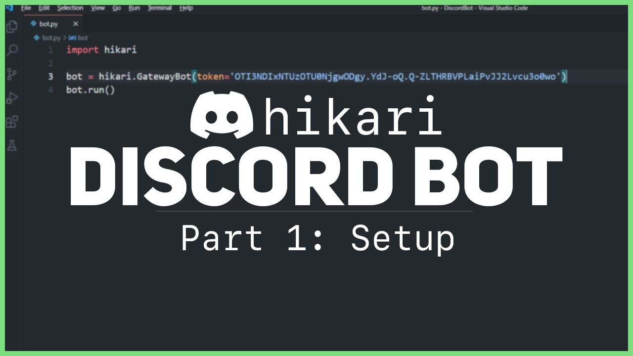 Discord Bot Tutorial [2020][Python] How to Set up and Host Locally 