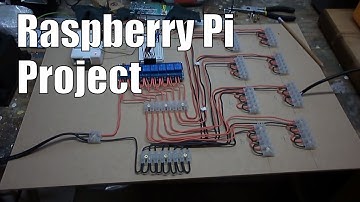 Raspberry Pi Automated lights with 8 channel relay, PIR motion sensor