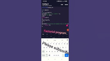 factoriol of any number in C languages #shorts