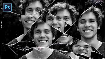 Create reusable broken mirror effect in photoshop