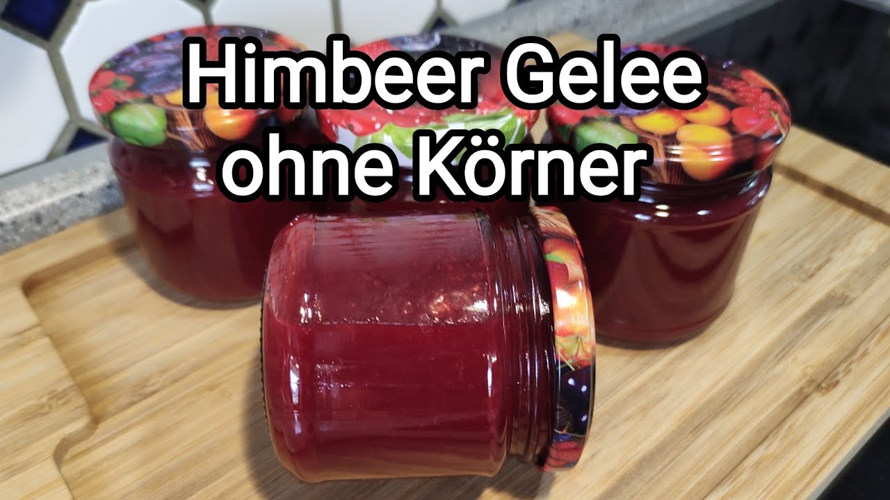 Himbeer Gelee ohne Körner/schnell und einfach!!!