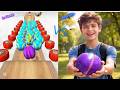 GOING BALLS GAME 🏆⛳🔥 IN GAME VS REAL LIFE CHALLENGE Minecraft ball victory VS FNAF AND DOM YES SONGS