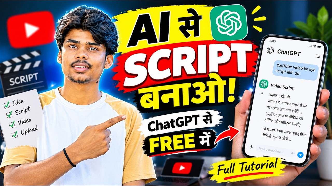 ChatGPT से YouTube Video की Script कैसे लिखें? | AI Tutorial in Hindi ...