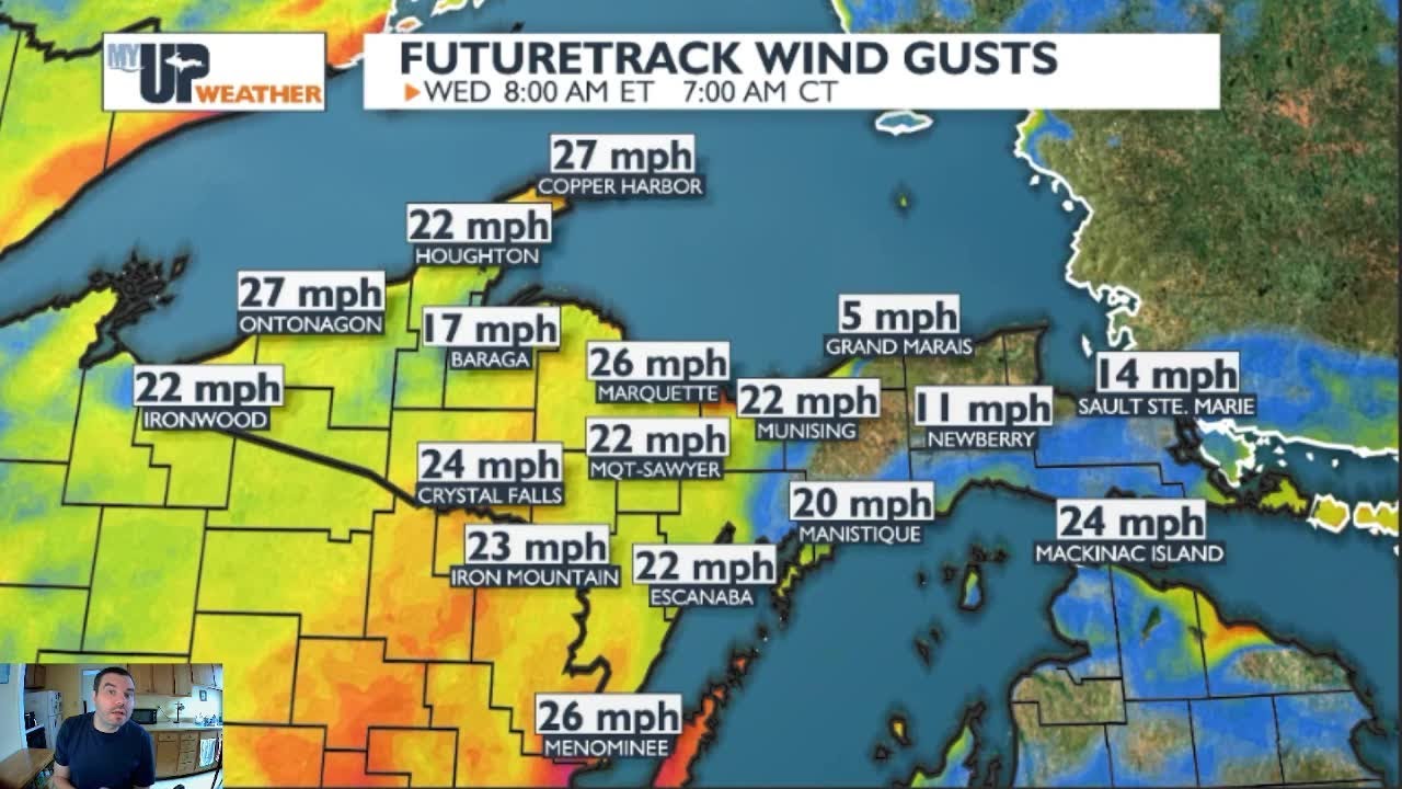My UP Weather: Rain returns tonight; another round of wind for ...