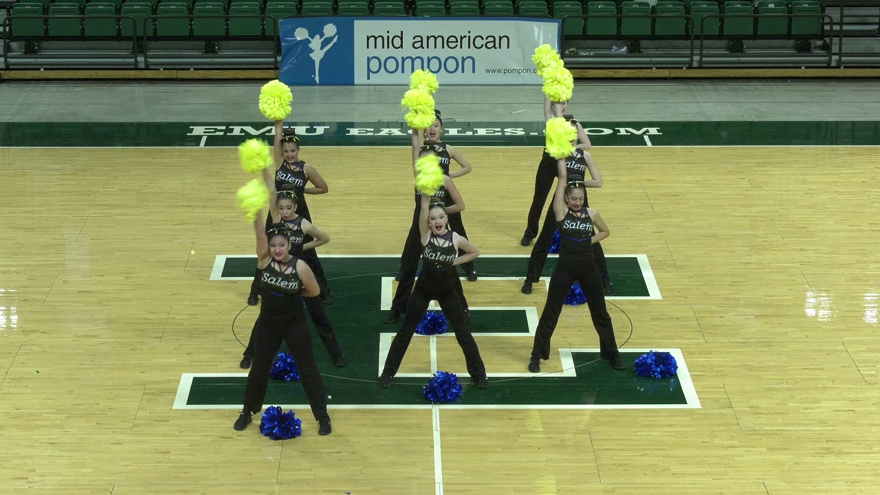 SALEM JV @ 2020 Mid American Pompon State Championship - YouTube