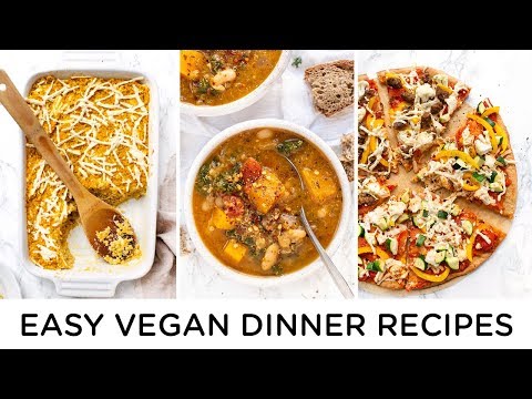 EASY VEGAN DINNER RECIPES ‣‣ for family or vegan beginners