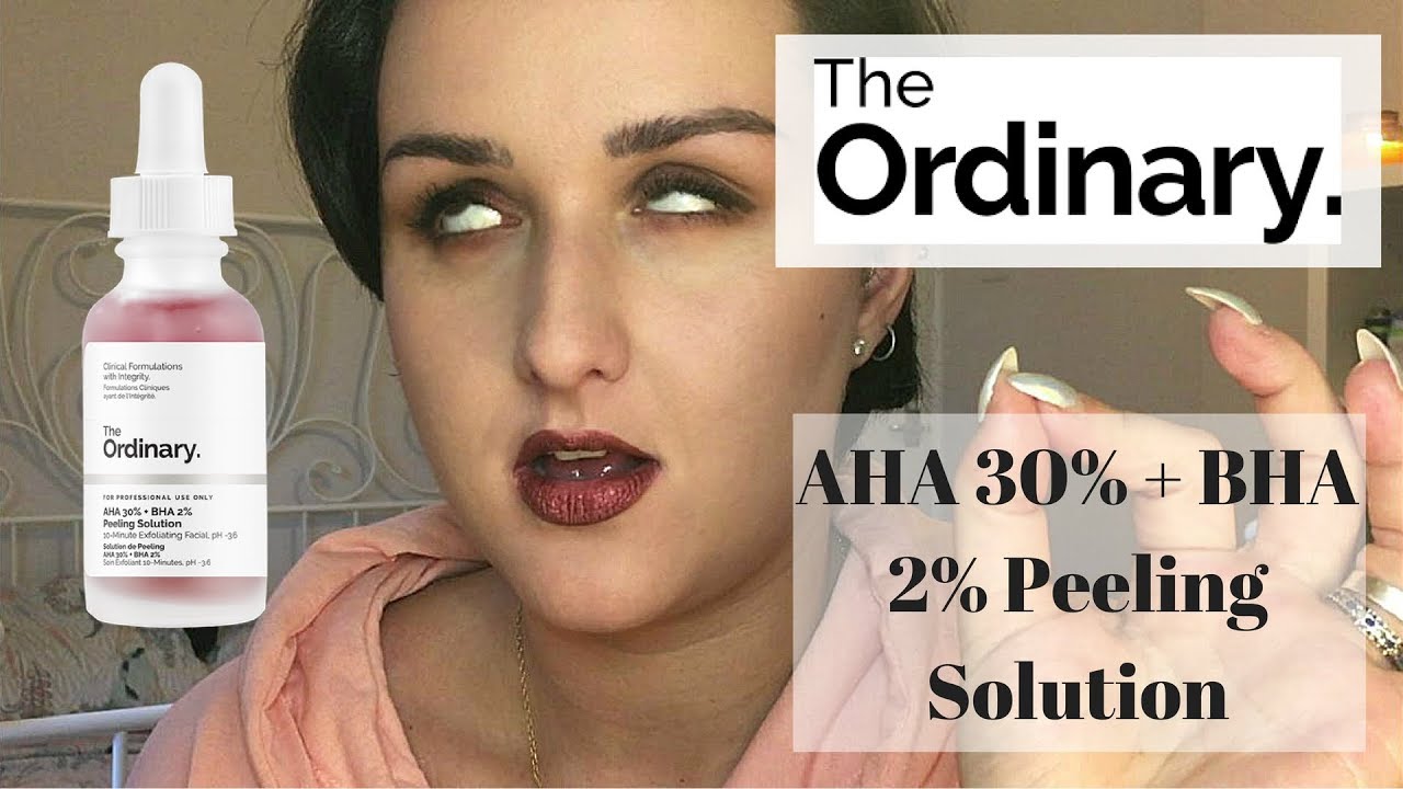 REVIEW : The Ordinary AHA 30% + BHA 2% Peeling Solution - YouTube