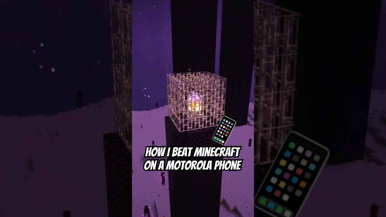 How I Beat Minecraft on a Motorola Phone - @Tech86807