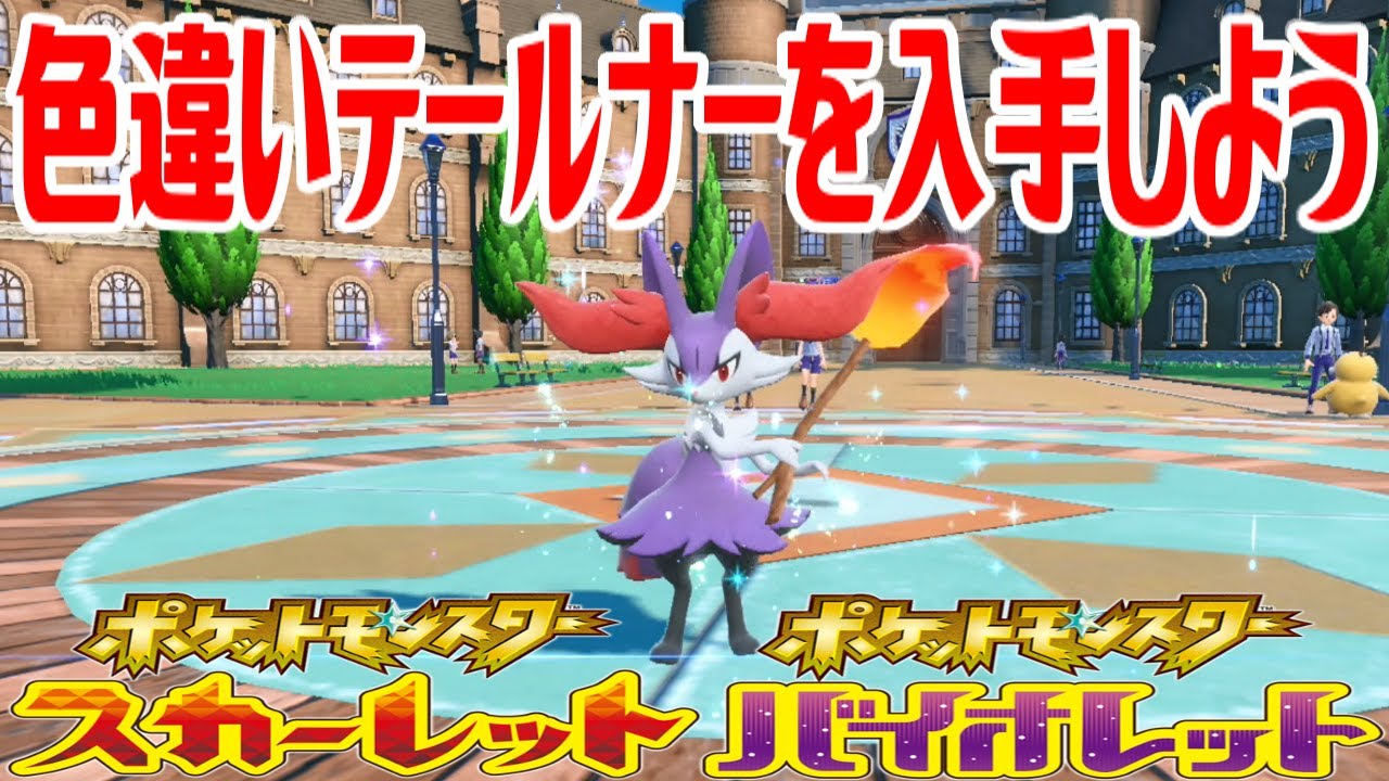 ポケモンSV】色違いテールナーを入手しよう 進化入手