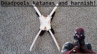 Make Deadpools katanas and harness! - Free templates