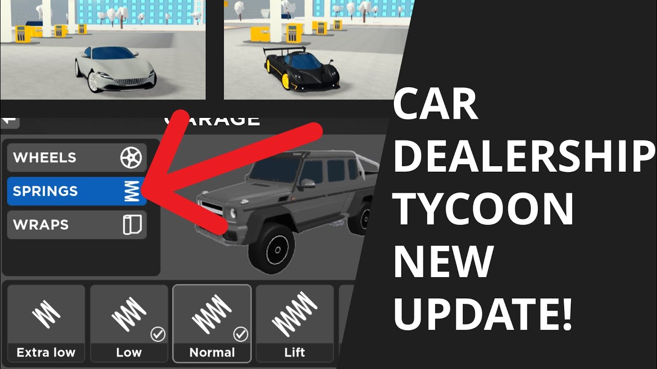 CAR DEALERSHIP TYCOON NEW SUSPENSION UPDATE! YouTube
