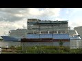 Anthem of the Seas Megablocks float out / move back into Meyer Werft Shipyard