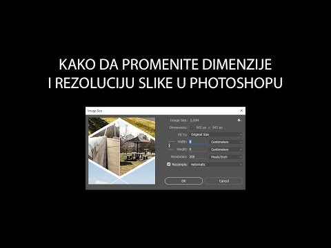 Kako da promenite dimenzije i rezolucije slike u Photoshopu