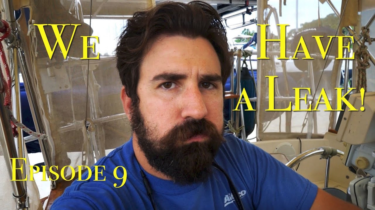 S1E9 There's a leak! Downsizing Living on a yacht, but no sailing. The Boat Life adventure travel