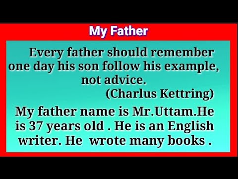 best essay on father