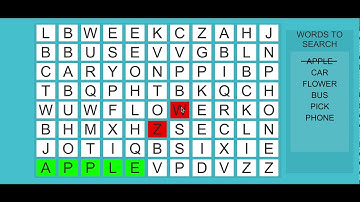 Words search mechanics | Unity