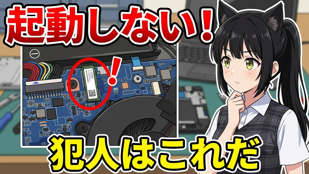 DDR5 起動不良ジャンク品 Power is on but it won't boot!] The real reason this junk laptop