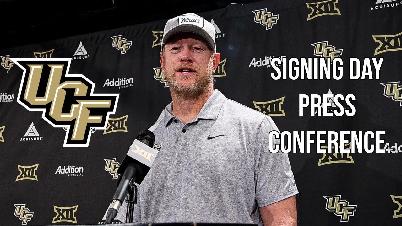 Футбольная команда UCF: Пресс-конференция Скотта Фроста - День подписания контрактов / Набор игро...