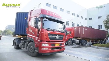 plastic injection machine loading and shipping vidoe