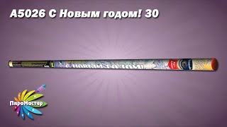 А5026 С НОВЫМ ГОДОМ-30 римская свеча 0,4х30 залпов