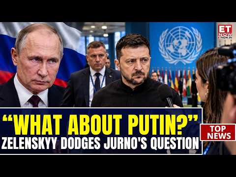 ZELENSKY IGNORES PUTIN QUESTION! Reporter Left Without an Answer at UNGA | ET Now | World News