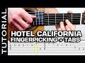 como tocar Hotel California FingerPicking - Clase Completa con tabs en guitarra acústica