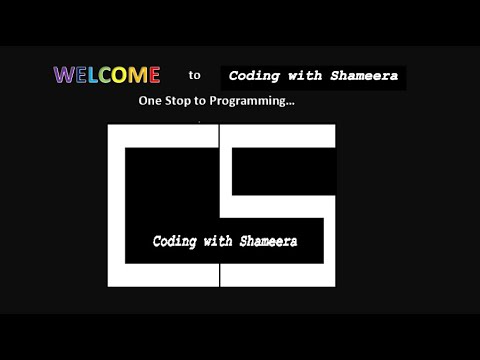 Welcome to Coding with Shameera| @CodingwithShameera1 - YouTube