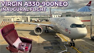 INAUGURAL FLIGHT  | Virgin Atlantic brand new A330-900neo Premium Economy| London Heathrow to Boston