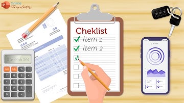 Checklist Writing Scene Animated in Powerpoint (✔️PPT  ✔️MP4)