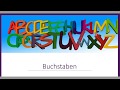 Deutsch lernen - Buchstaben