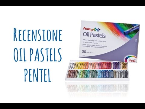 Pastelli A Olio Pentel Arti Grandi, Confezione Da 12 Pezzi - Per Lavagna, Carta E Tela, Nero O Bianco
