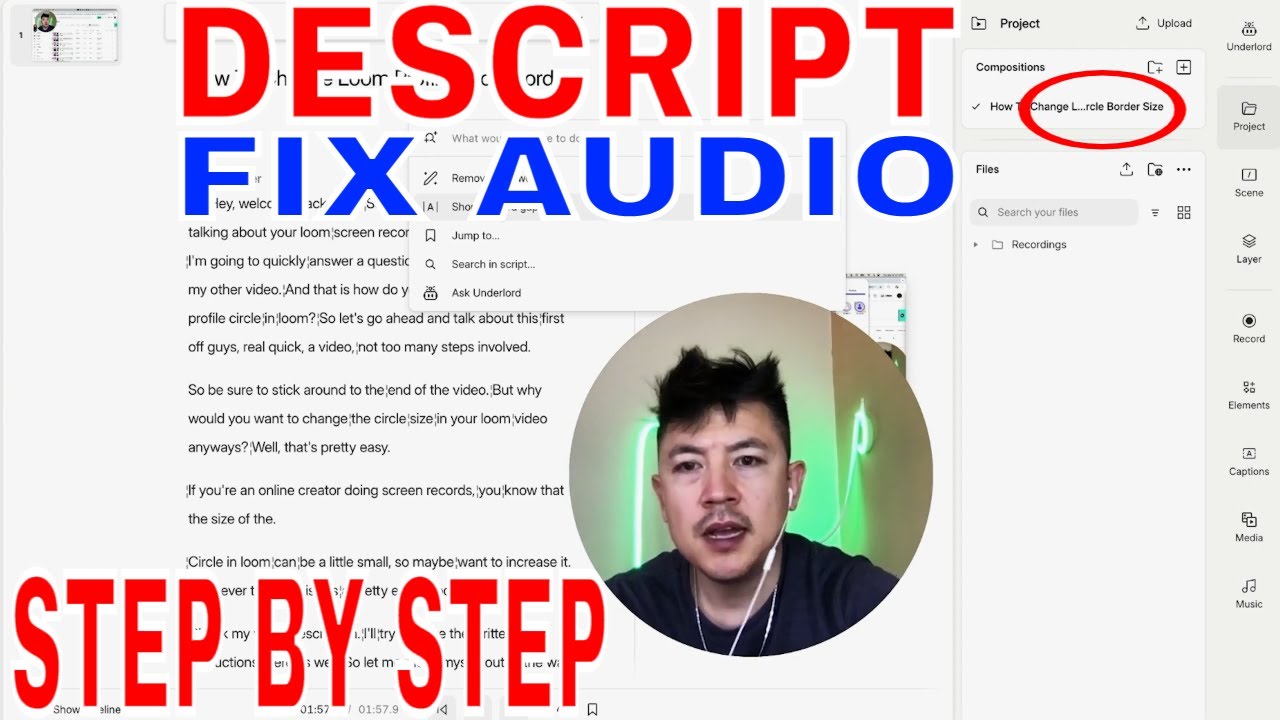 How To Fix Audio In Descript Ai Video Editor 🔴 - YouTube