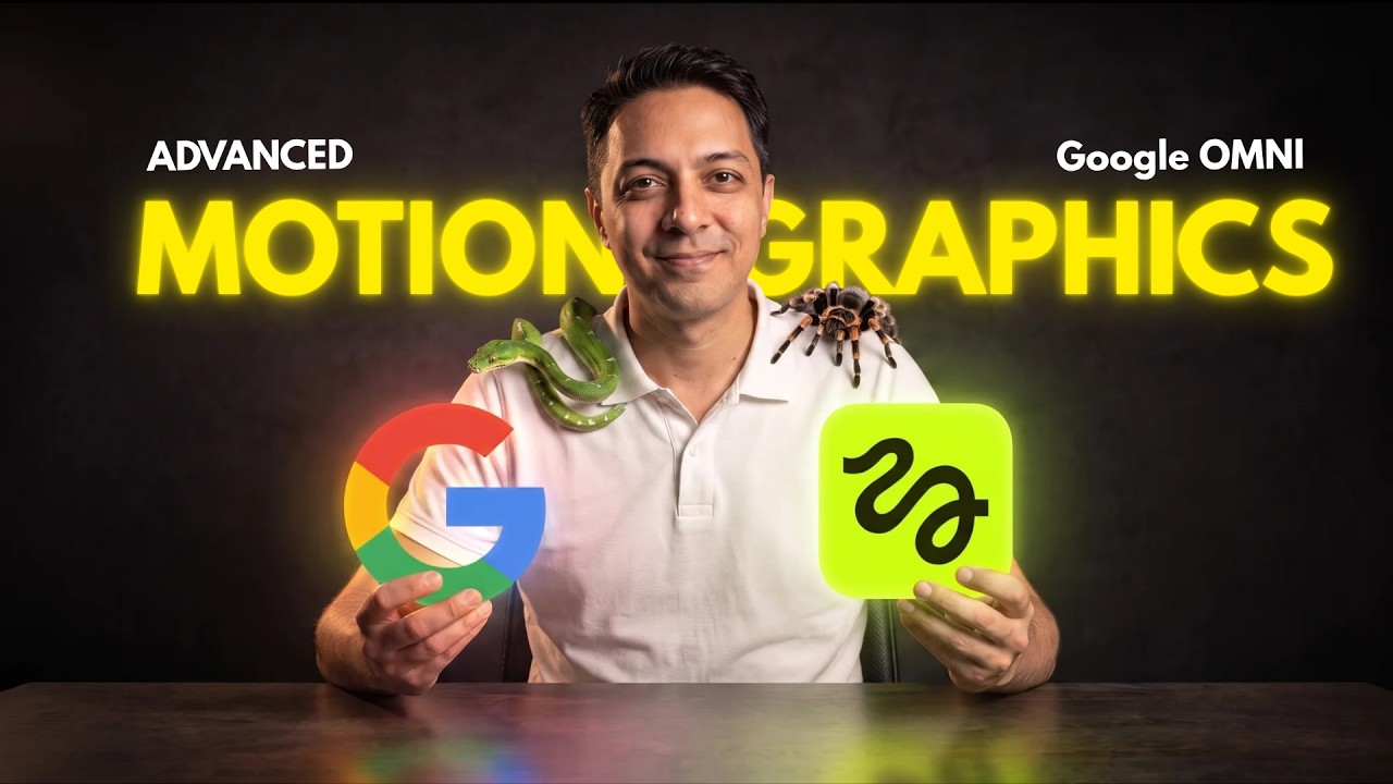 GOOGLE Omni can make ADVANCED motion graphics - NO WATERMARK