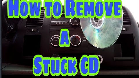 How to Remove a Stuck CD- (my way)