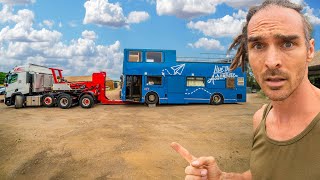 Towing My Double Decker Bus Tiny Home Conversion