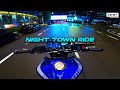 NIGHT TOWN RIDE ✌ | Pure Sound | YAMAHA MT-09 [4K]